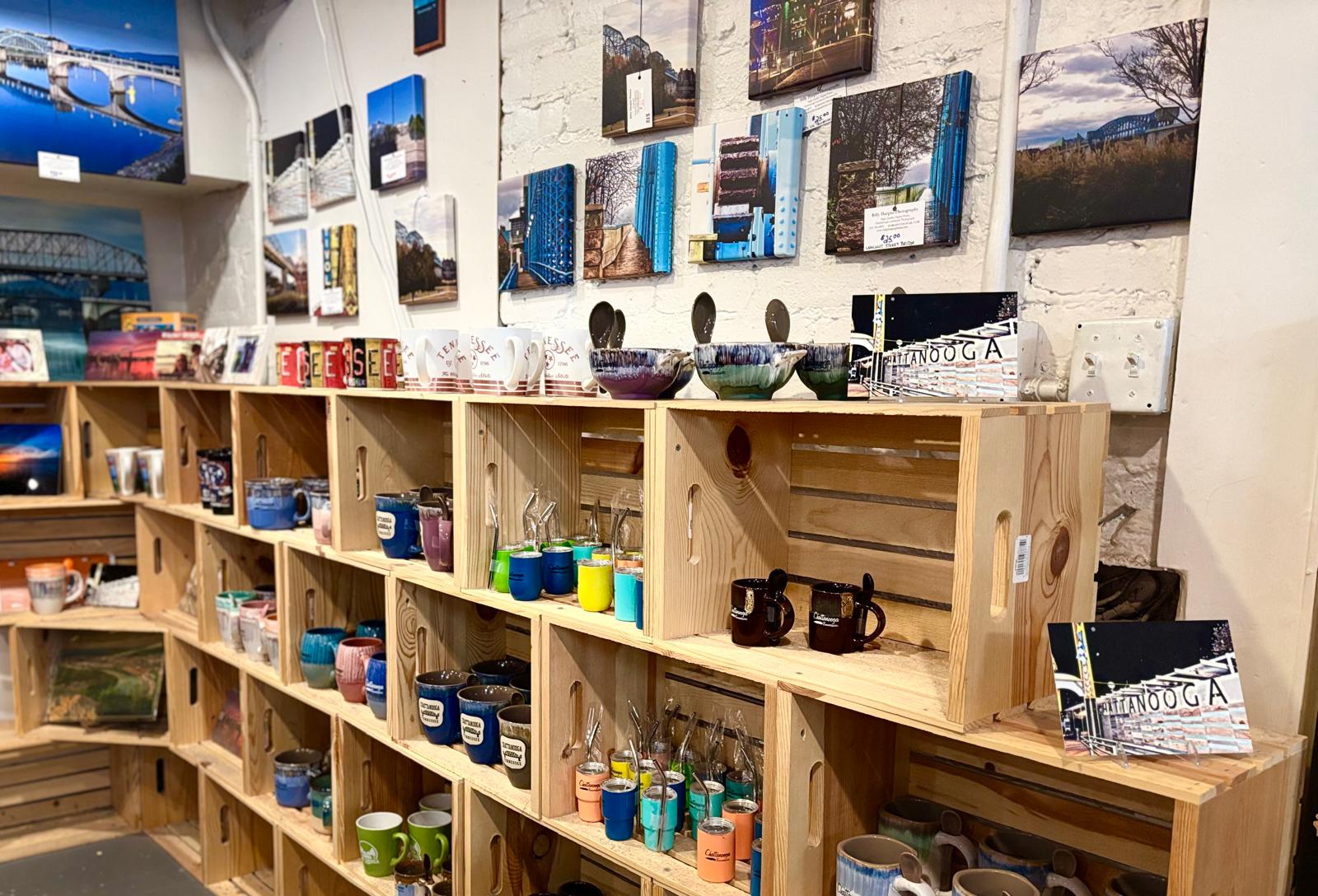 Inside the shop